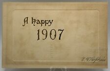 Antique A Happy 1907 Postcard  picture