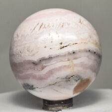 48mm Pink Mangano Calcite Sphere Natural Sparkling Mineral Polished Crystal Peru picture