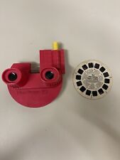 Vintage View Master 3 D With The Time Tunnel Reel Red With Clear Back picture