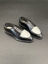 MCM Vintage Celluloid Plastic Miniature Men’s Black Saddle Shoes, Hong Kong picture