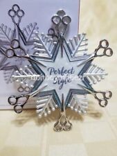 Hallmark 2018 Holiday Style Scissors Snowflake Hairstylist Barber Ornament picture