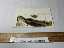 Vint 1900's Real Photo Postcard View Hotel Vendome Sarnia Canada Railroad Yard picture