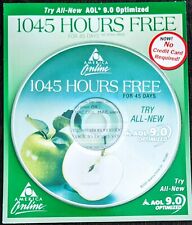 GREEN APPLE America Online Collectible / Install Disc, AOL CD Version 9.0 picture