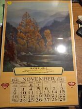 rare 1914 calendar Bradley's Fertilizers L.A.Gray Wesley,Maine picture