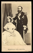 1860s CDV of EMPEROR OF MEXICO MAXIMILIAN & HIS WIFE CARLOTTA picture