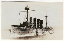 WWI H.M.S. Leviathan British navy cruiser ship photo, dazzle camouflage  picture