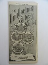 Antique 1912 Cumberland Valley Railroad, CVRR Timetable, Pennsylvania picture