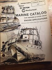 Vintage 1979 VICTOR Spicer, Weatherhold CATALOG  Marine Boat Engines picture