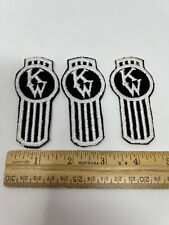 x 3 Vintage Kenworth truckers patches emblems embroidered picture