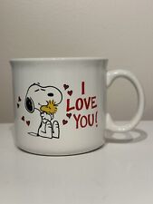 Peanuts Snoopy Woodstock I love you Valentine’s Coffee Cup Gibson Large Mug picture