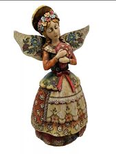 Vintage Big Angel Statue-beautiful & Unique -12 Inches Looks Hand Painted picture