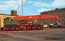 1972 NY Bronx Gerosa 80 Ton Hydraulic Crane Boom & Jib Service Mint postcard A67 picture