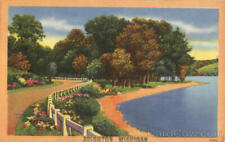 Brighton Michigan,MI Tichnor Livingston County Linen Postcard Vintage Post Card picture