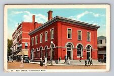 Gloucester MA-Massachusetts, Post Office, Antique, Vintage Souvenir Postcard picture