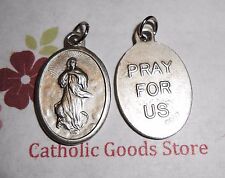 Our Lady of the Assumption - Pray for Us -  Italian Silver OX 1 inch Medal  picture