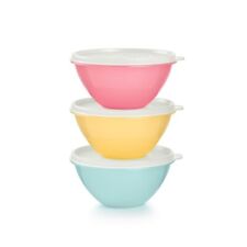 Tupperware Small Wonderlier 3Pc Bowl Set 2 Cup New picture