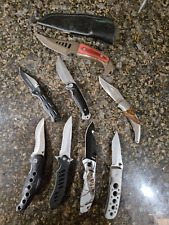 Vintage Lot Of 8  Pocket Knifes. Various Misc . Frost-remington-winchester picture