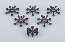 Jens Harald Quistgaard for Dansk Designs, set of six candle holders in cast iron picture