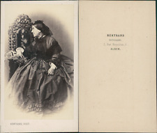 Bertrand, Algiers, Portrait of Women Vintage CDV Albumen Business Card C picture