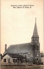 1908. EVANGELICAL LUTHERAN GERMAN CHURCH. OTTAWA, ILL. POSTCARD. DC2 picture