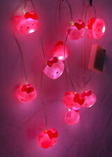 VTG Hello Kitty Sanrio Battery Op String Lights - Pink - 10 lanterns - 6 Ft RARE picture