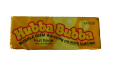 Vintage Hubba Bubba Fruit flavor 5-piece pack, unopened NOS picture