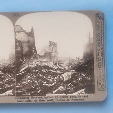 Bethune Pas De Calais France WW1 Stereoview C1916 Town Destroyed German Shells picture