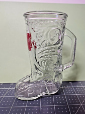 Vintage Miller High Life Glass Cowboy Boot with handle 6