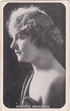 1917-1921 KROMO GRAVURE MOVIE STARS AUGUSTA ANDERSON RARE, POPULAR CARD picture