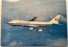 Japan Air lines Postcard B-747 “The Garden Jet” Route of The Couriers RPPC JAL picture