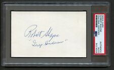 Robert Shayne (d1992) signed autograph 3x5 card Inspector Henderson Superman PSA picture