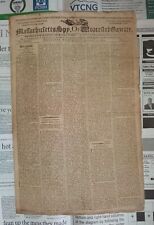 Massachusetts Spy, or Worcester Gazette - Wed Sept 22 1802 - Newspaper picture