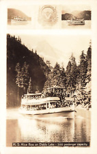 LP22  Seattle Washington Diablo Lake Steamer Alice Ross RPPC Vintage Postcard picture