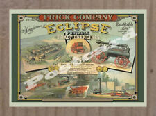 Historic Frick Co- Eclipse Portable Traction Engines Advertising Postcard picture