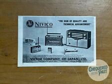 Vintage 1960's JVC NIVICO Victor Japan Radios Advertisement Household Print picture