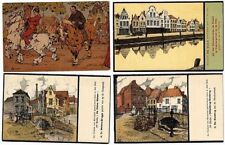 A. OST 27 ARTIST SIGNED Vintage Postcards (L5545) picture