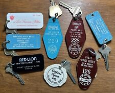 Vintage 1960s/70s Hotel Motel Room Keys & Fobs Mixed Lot Collection #5 picture