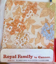 Vintage Royal Family by Cannon 2 in Set Standard Pillowcases Percale 20