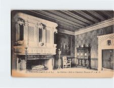 Postcard Salle et Cheminée François Ier, Le Château, Chenonceaux, France picture