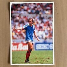 CARD POLYGRAM VIDEO MICHEL PLATINI FRANCE 1986 WC MEXICO VINTAGE  picture