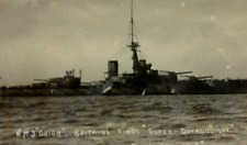 British UK Royal Navy HMS Orion WWI Super Dreadnought RPPC c.1910s Postcard picture