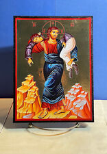 PARABLE OF THE GOOD SAMARITAN-Orthodox high quality byzantine Wooden Icon 6x8 picture