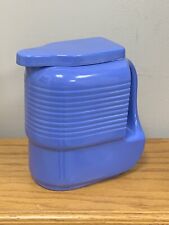 Vintage, 1940's Hall Refrigerator Water Pitcher, MCM Blue Streamlined, USA (17C) picture