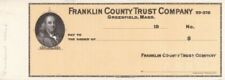 Franklin County Trust Co. - American Bank Note Company Specimen Checks - America picture