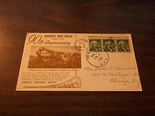 AUGUST 1954 C&NW RAILWAY POST OFFICE 90th ANNIVERSARY ENVELOPE SPECIAL CACHET picture