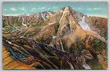 Panoramic View Mountain of the Holy Cross Colorado Postcard UNP Linen picture