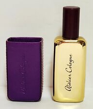 Vntg Atelier Metal Collection GOLD LEATHER Purple Leather Case 1 FL. OZ 95% picture