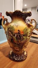 Victorian English Vase With Horse And Cottage picture