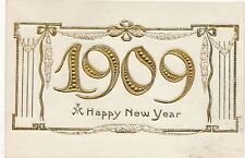 NEW YEAR - 1909 Year Happy New Year Postcard picture