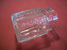 Vintage Embossed Petroleum Jelly Glass Moroline Jar / Bottle 1940s picture